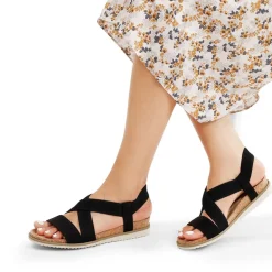 Cushioned Footbed Elastic Strap Sandals