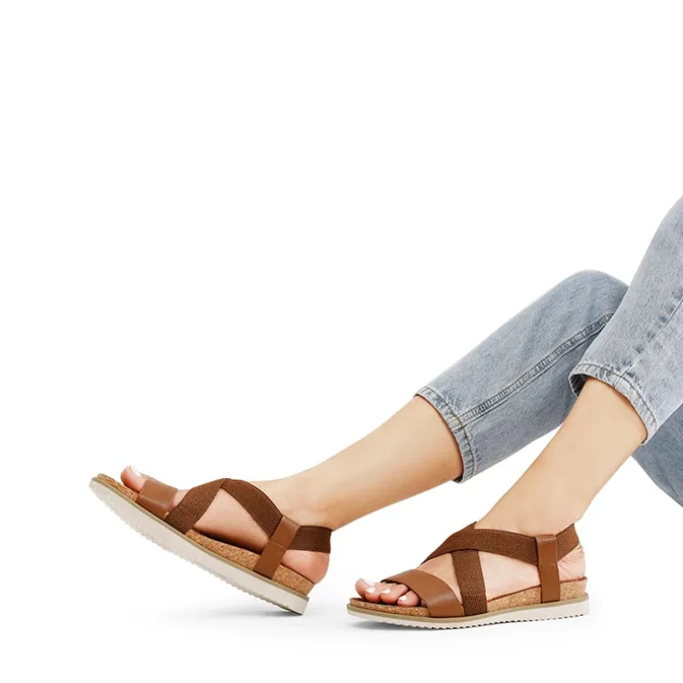 Cushioned Footbed Elastic Strap Sandals