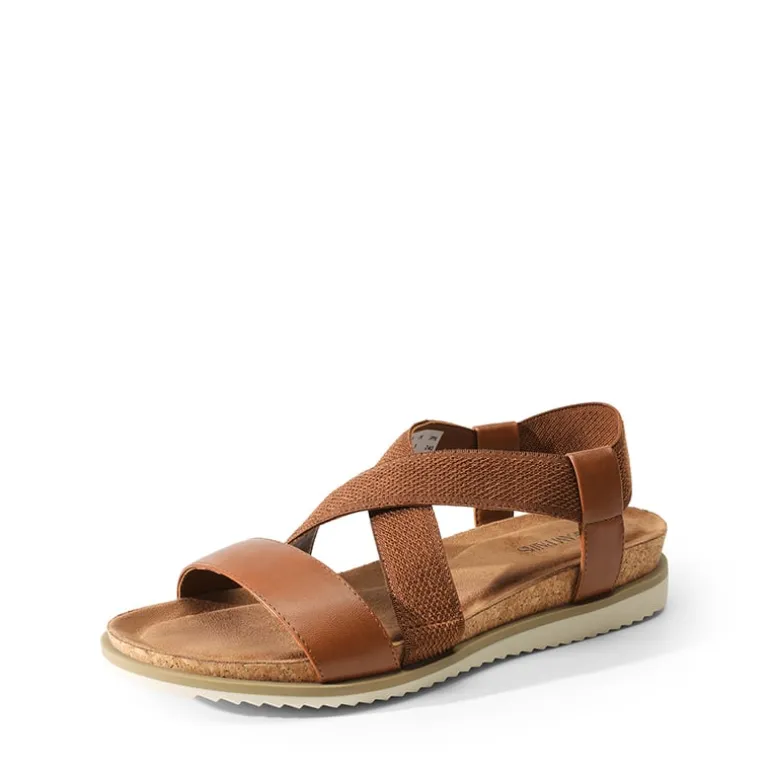 Cushioned Footbed Elastic Strap Sandals