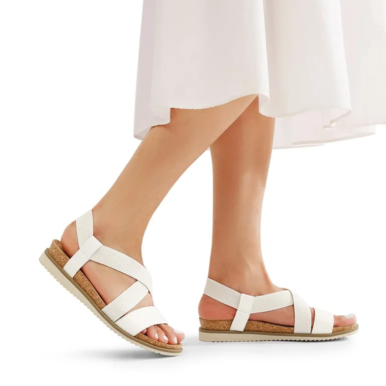 Cushioned Footbed Elastic Strap Sandals