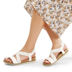 Cushioned Footbed Elastic Strap Sandals