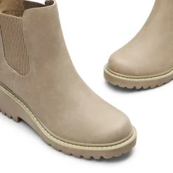 Cushioned Lining Wedge Chelsea Ankle Boots