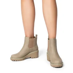 Cushioned Lining Wedge Chelsea Ankle Boots