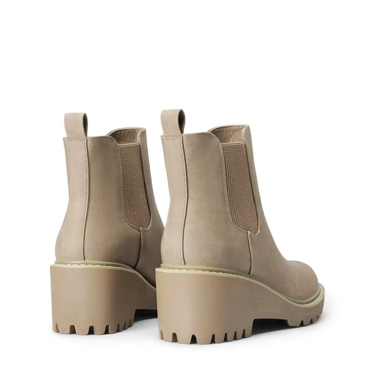 Cushioned Lining Wedge Chelsea Ankle Boots
