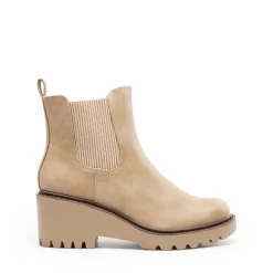 Cushioned Lining Wedge Chelsea Ankle Boots
