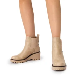 Cushioned Lining Wedge Chelsea Ankle Boots