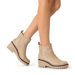 Cushioned Lining Wedge Chelsea Ankle Boots
