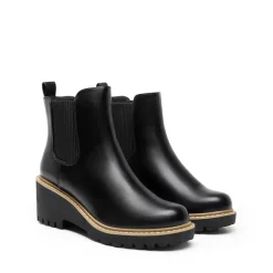 Cushioned Lining Wedge Chelsea Ankle Boots