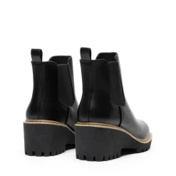 Cushioned Lining Wedge Chelsea Ankle Boots