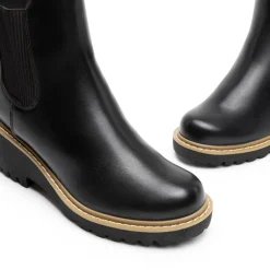 Cushioned Lining Wedge Chelsea Ankle Boots