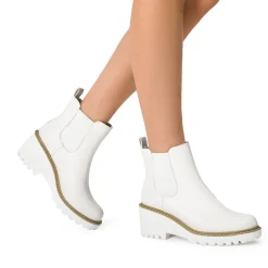 Cushioned Lining Wedge Chelsea Ankle Boots