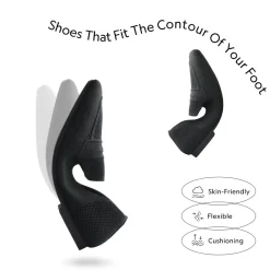 Cushioned Square Toe Knit Loafers