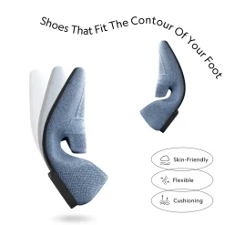 Cushioned Square Toe Knit Loafers