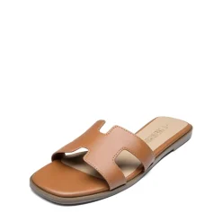 Cut-out Strap Light Sole Slide Sandals