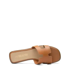 Cut-out Strap Light Sole Slide Sandals