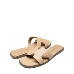 Cut-out Strap Light Sole Slide Sandals