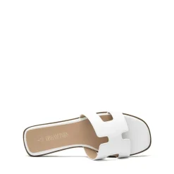 Cut-out Strap Light Sole Slide Sandals