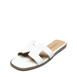 Cut-out Strap Light Sole Slide Sandals