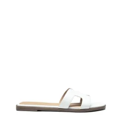 Cut-out Strap Light Sole Slide Sandals