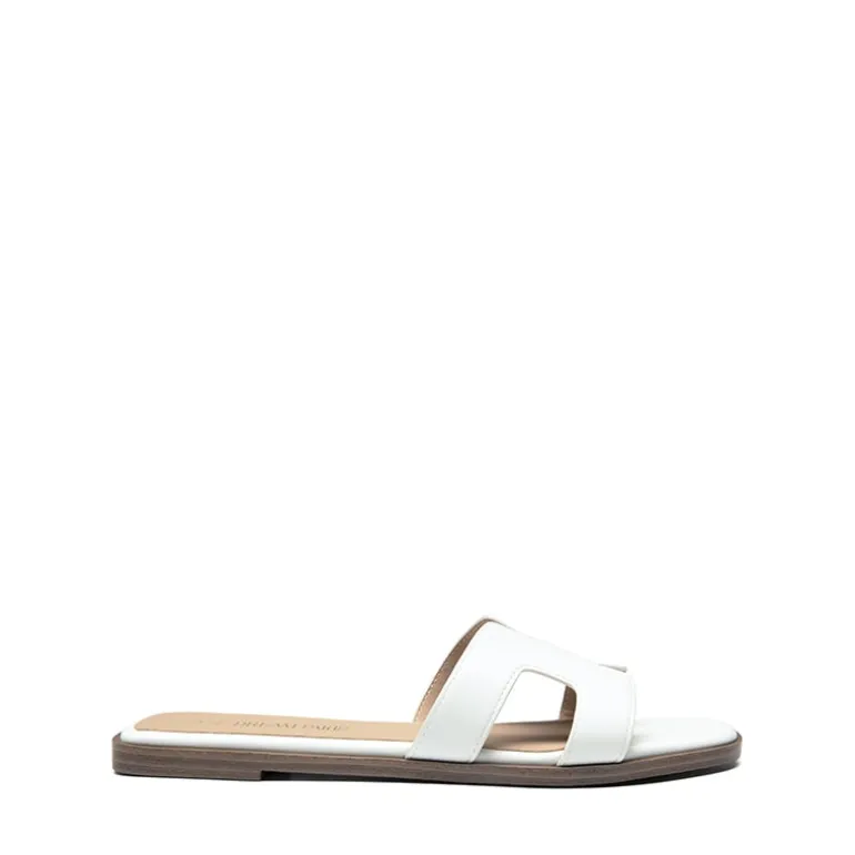 Cut-out Strap Light Sole Slide Sandals