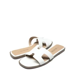 Cut-out Strap Light Sole Slide Sandals