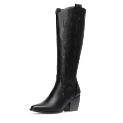 Dallas Embroidered Western Cowboy Knee High Boots