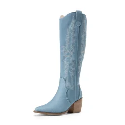 Dallas Embroidered Western Cowboy Knee High Boots