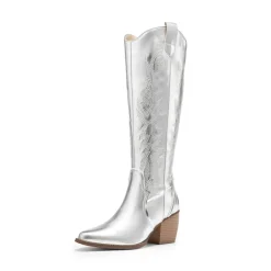 Dallas Embroidered Western Cowboy Knee High Boots