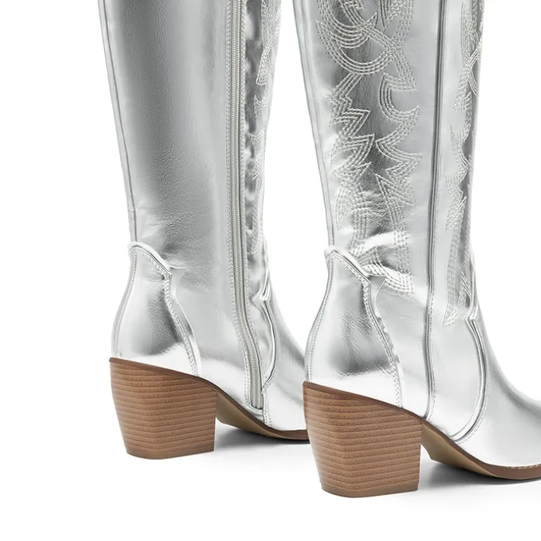 Dallas Embroidered Western Cowboy Knee High Boots