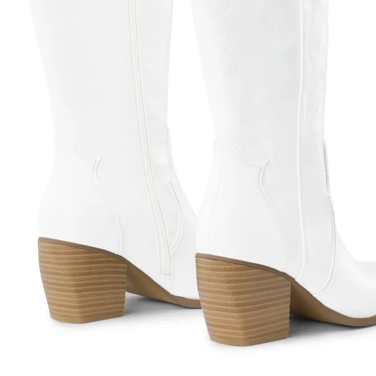 Dallas Embroidered Western Cowboy Knee High Boots