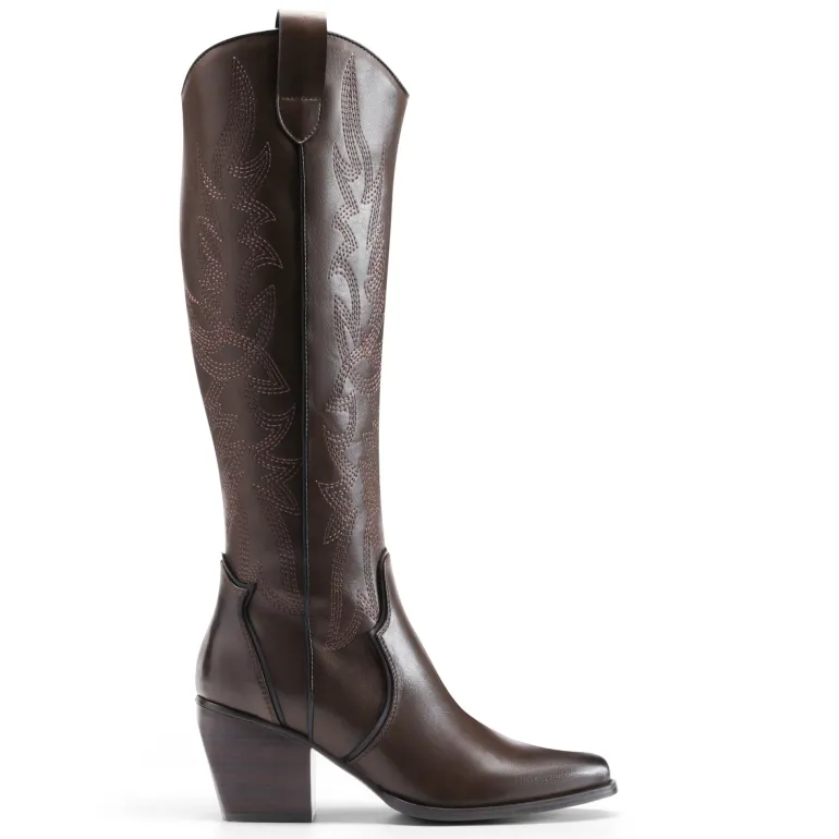 Dallas Embroidered Western Cowboy Knee High Boots