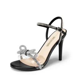 Double Bowknots Rhinestone Stiletto Heels