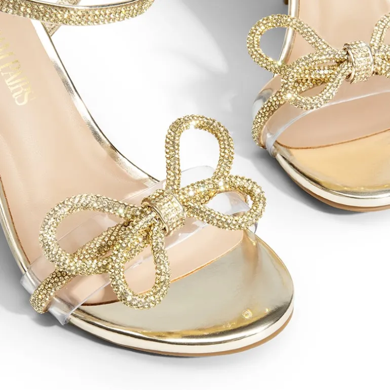 Double Bowknots Rhinestone Stiletto Heels