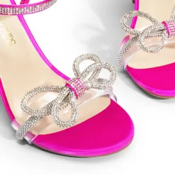 Double Bowknots Rhinestone Stiletto Heels