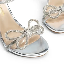 Double Bowknots Rhinestone Stiletto Heels
