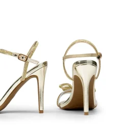 Double Bowknots Rhinestone Stiletto Heels