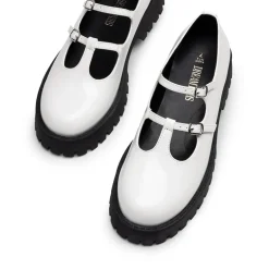 Double-strap Mary Jane Chunky Pumps