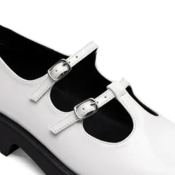 Double-strap Mary Jane Chunky Pumps