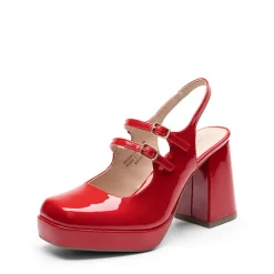 Double-strap Mary Jane Pumps