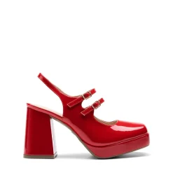 Double-strap Mary Jane Pumps