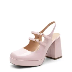 Double-strap Mary Jane Pumps