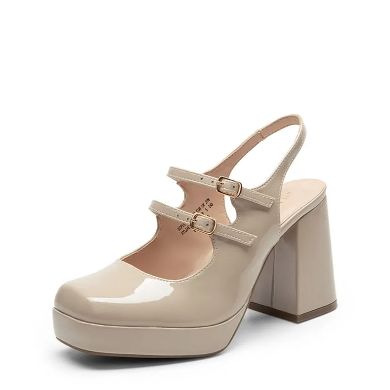 Double-strap Mary Jane Pumps