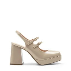 Double-strap Mary Jane Pumps