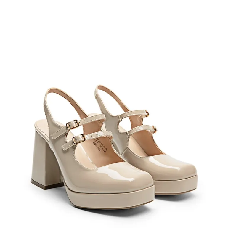 Double-strap Mary Jane Pumps