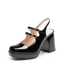 Double-strap Mary Jane Pumps