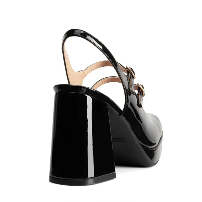 Double-strap Mary Jane Pumps