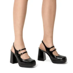 Double-strap Mary Jane Pumps