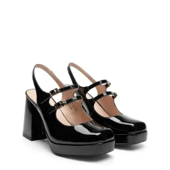 Double-strap Mary Jane Pumps