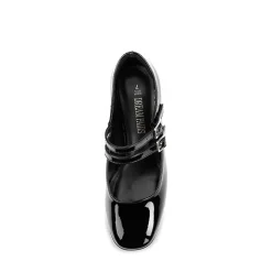 Double Straps Mary Janes Chunky Pumps