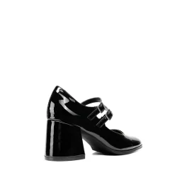Double Straps Mary Janes Chunky Pumps